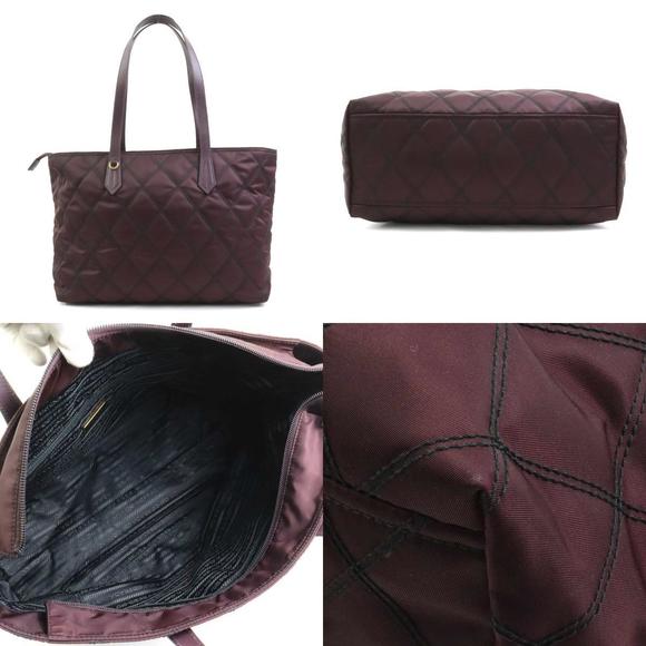 Prada Nylon Shoulder Bag Bordeaux - Picture 3 of 5